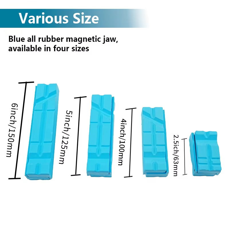 Workshop Tools Vice - Blue Rubber Vise Magnetic Protective Cover