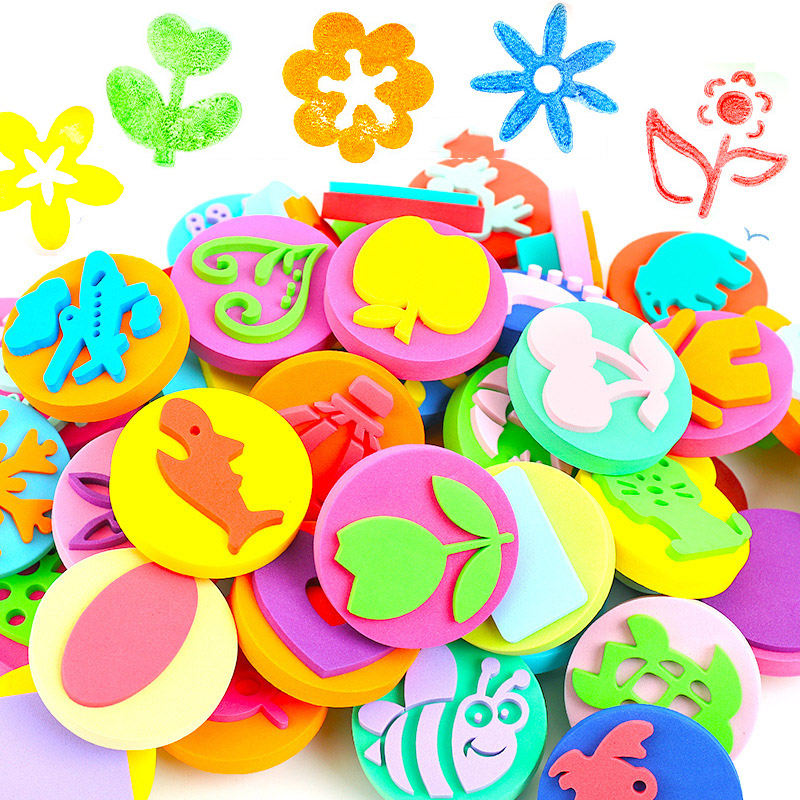 Tools Workshop Kids - 6Pcs/bag Foam Stamps for Painting Cute