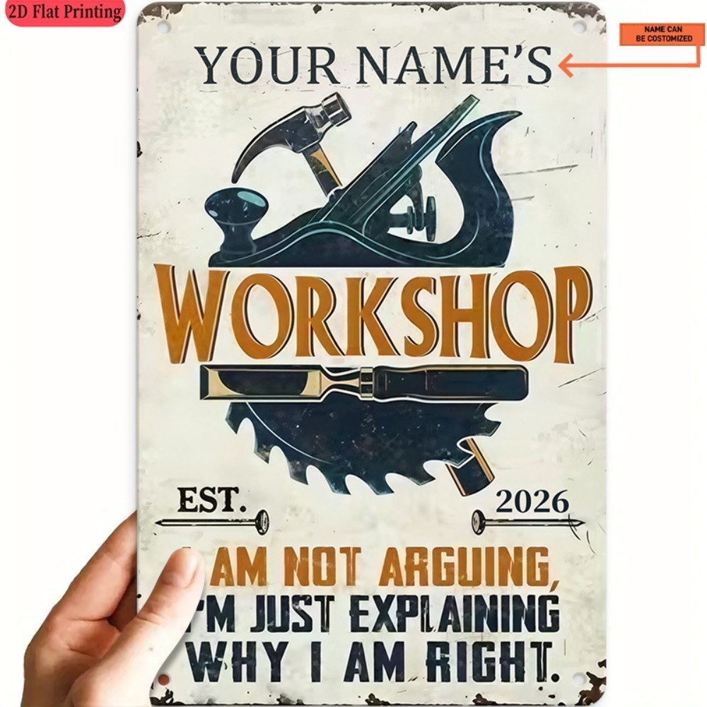 [2D Flat] 1pc Custom Name Work - Workshop Tools With Name 评论和价格