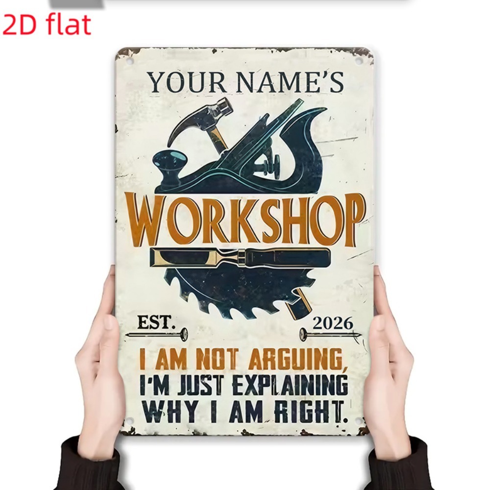 [2D Flat] 1pc Custom Name Work - Workshop Tools With Name 评论和价格
