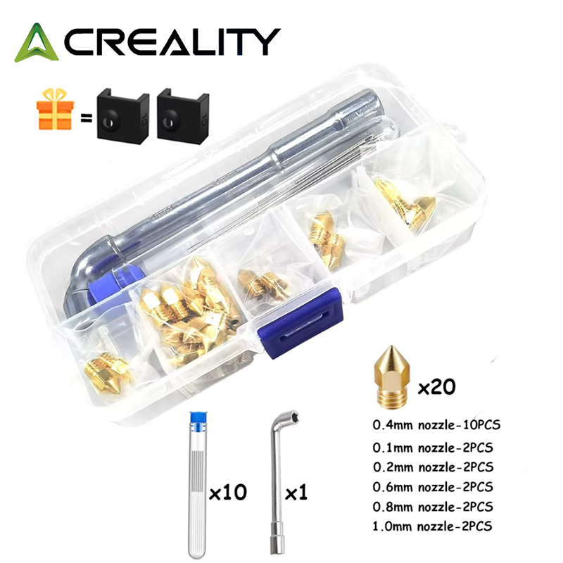 CREALITY 20 Pcs MK8 Brass Nozz - Creality Printer Ender 3 评论和价格