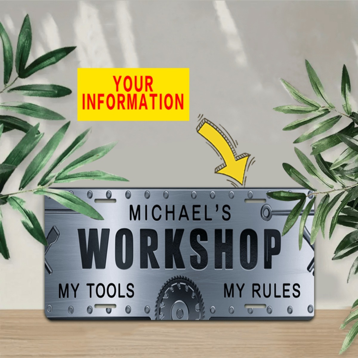 Personalized Name Workshop Alu - Workshop Tools With Name 评论和价格