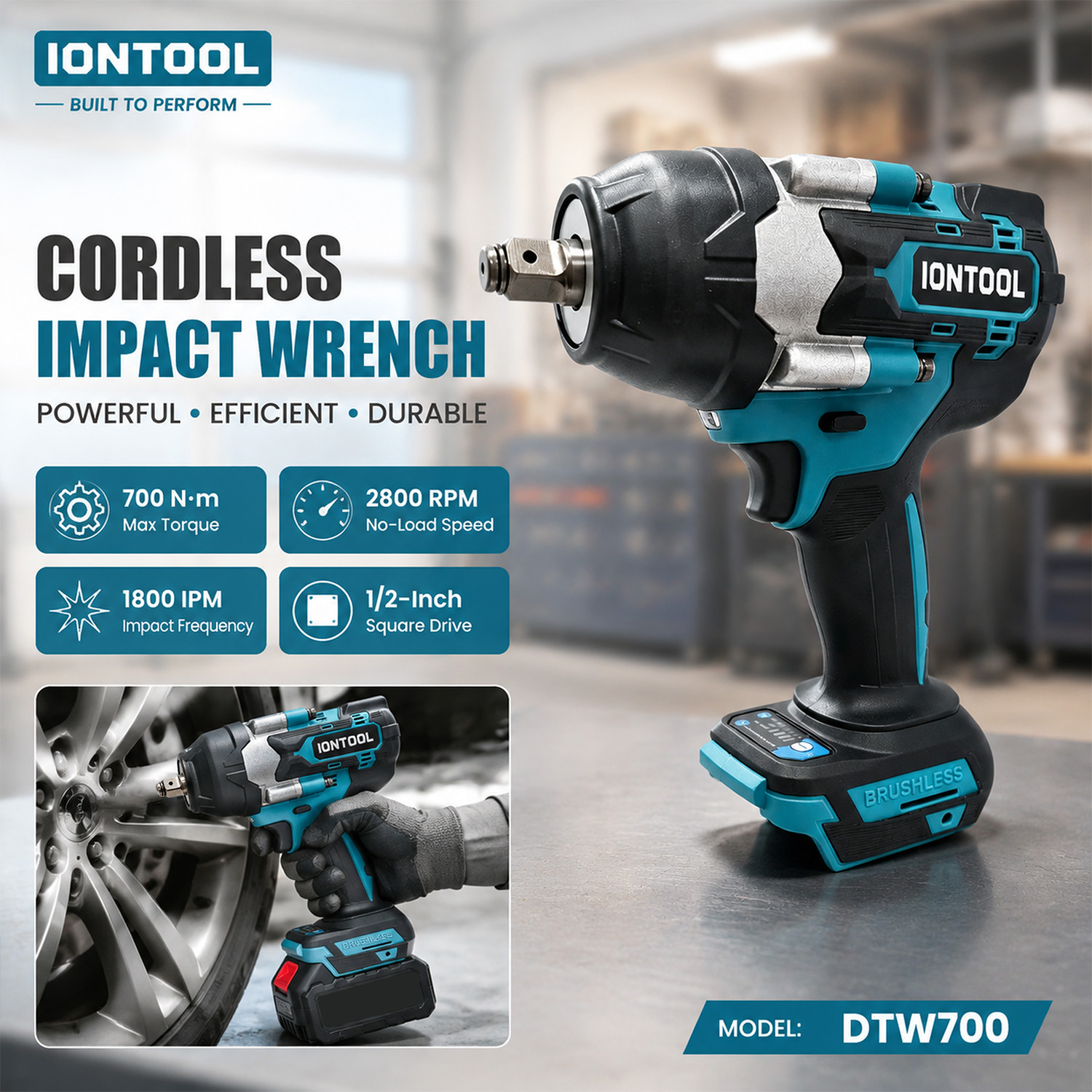 IONTOOL DTW700 Anti-slip Cordl - Workshop Tools Engineering 评论和价格