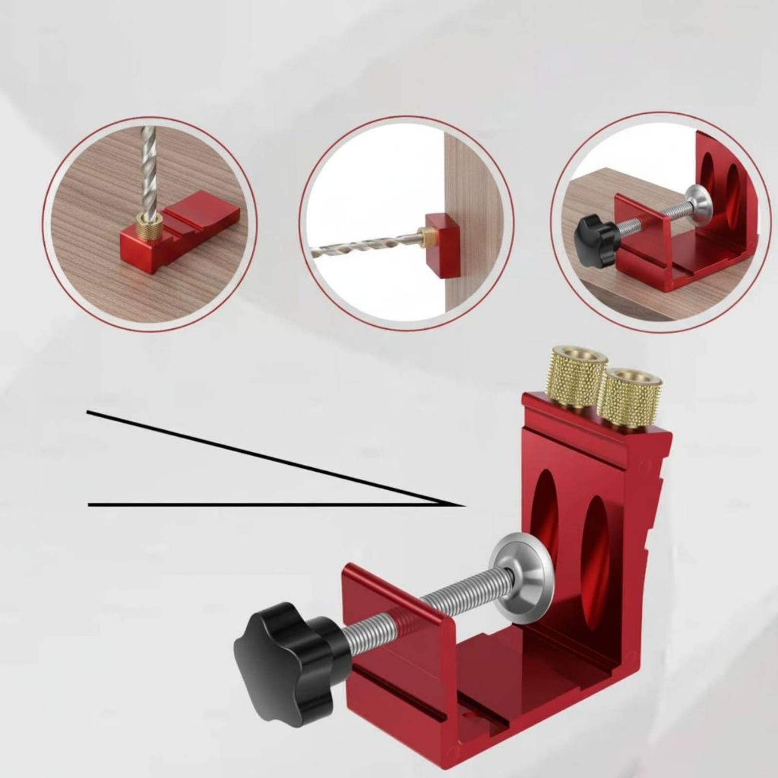 15 Degree Angle Drilling Guide - Workshop Joinery Tools 评论和价格