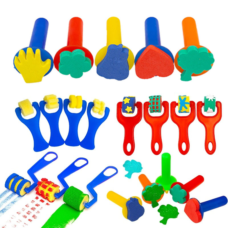 Children Toddler Sponge Stamp  - Tools Workshop Kids 评论和价格