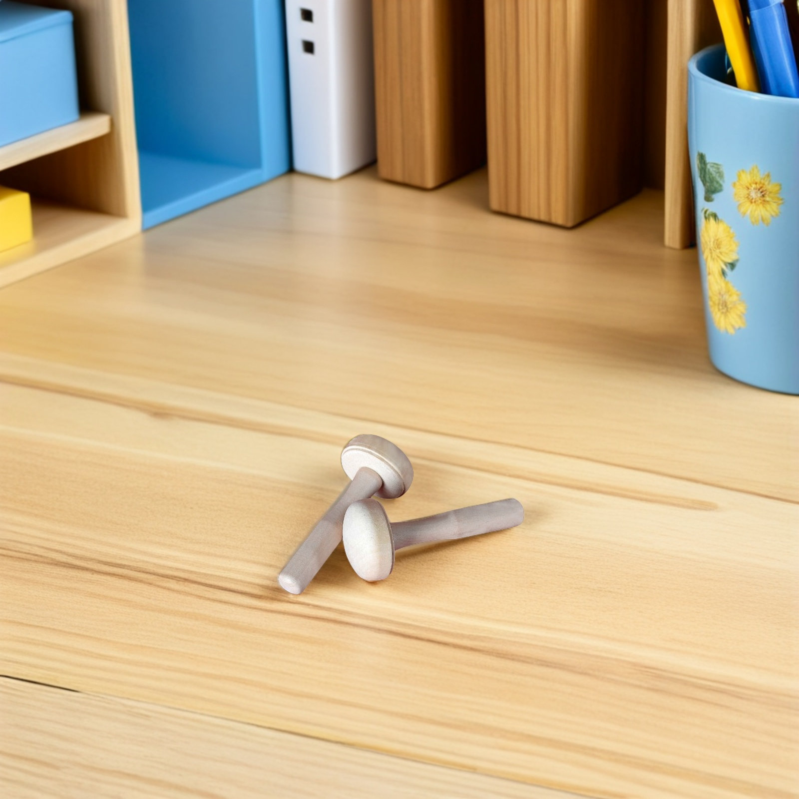 10Pcs Children Wooden Mushroom - Tools Workshop Kids 评论和价格
