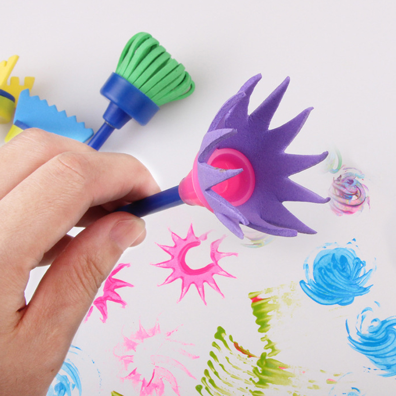 Children Drawing Sponge Brush - Tools Workshop Kids 评论和价格