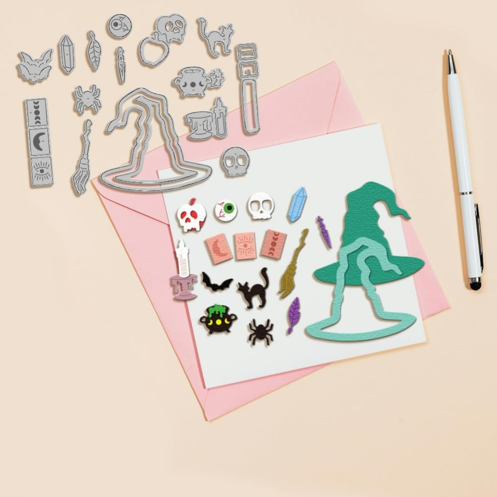 Witch Hat Cutting Dies for DIY - Tap Die Set 评论和价格