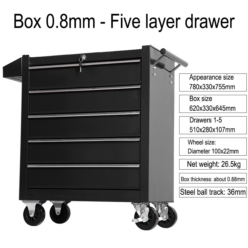 5 Drawer Storage Tool Box Trol - Special Workshop Tools 评论和价格