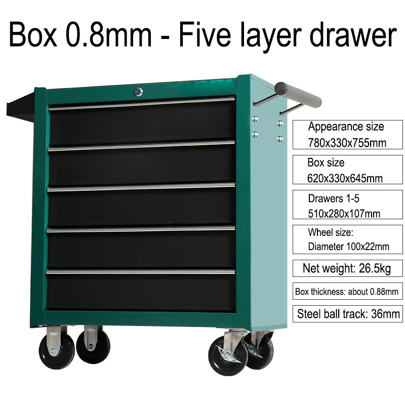 5 Drawer Storage Tool Box Trol - Special Workshop Tools 评论和价格