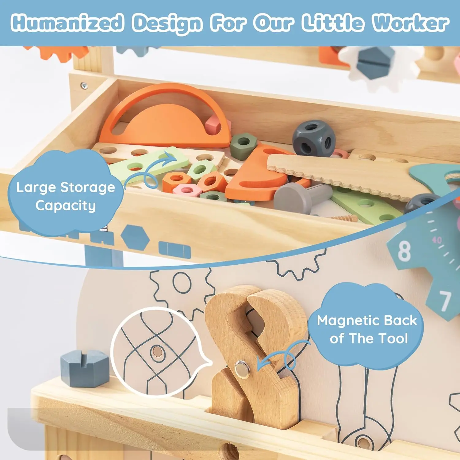 Robotime Robud Kids Tool Bench - Tools Workshop Kids 评论和价格