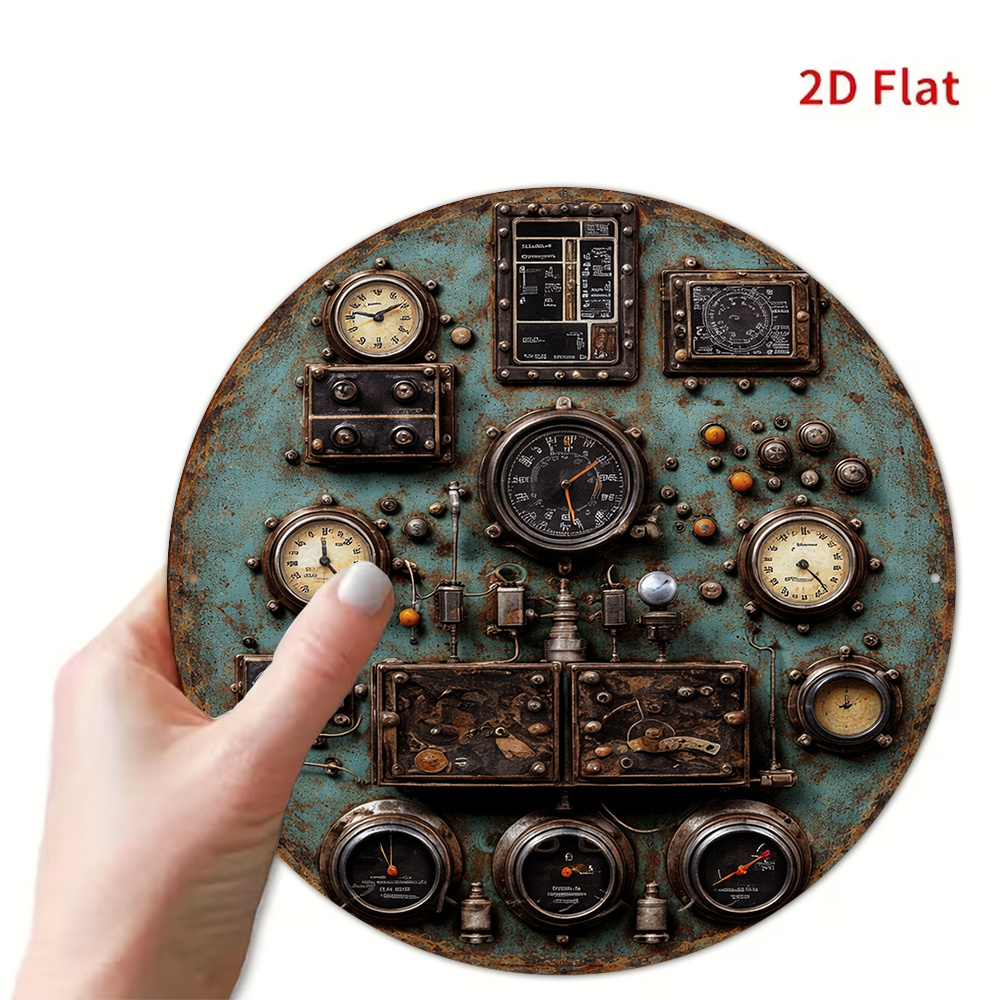 2D Flat Retro Dashboard Round  - Workshop Tools Wall 评论和价格