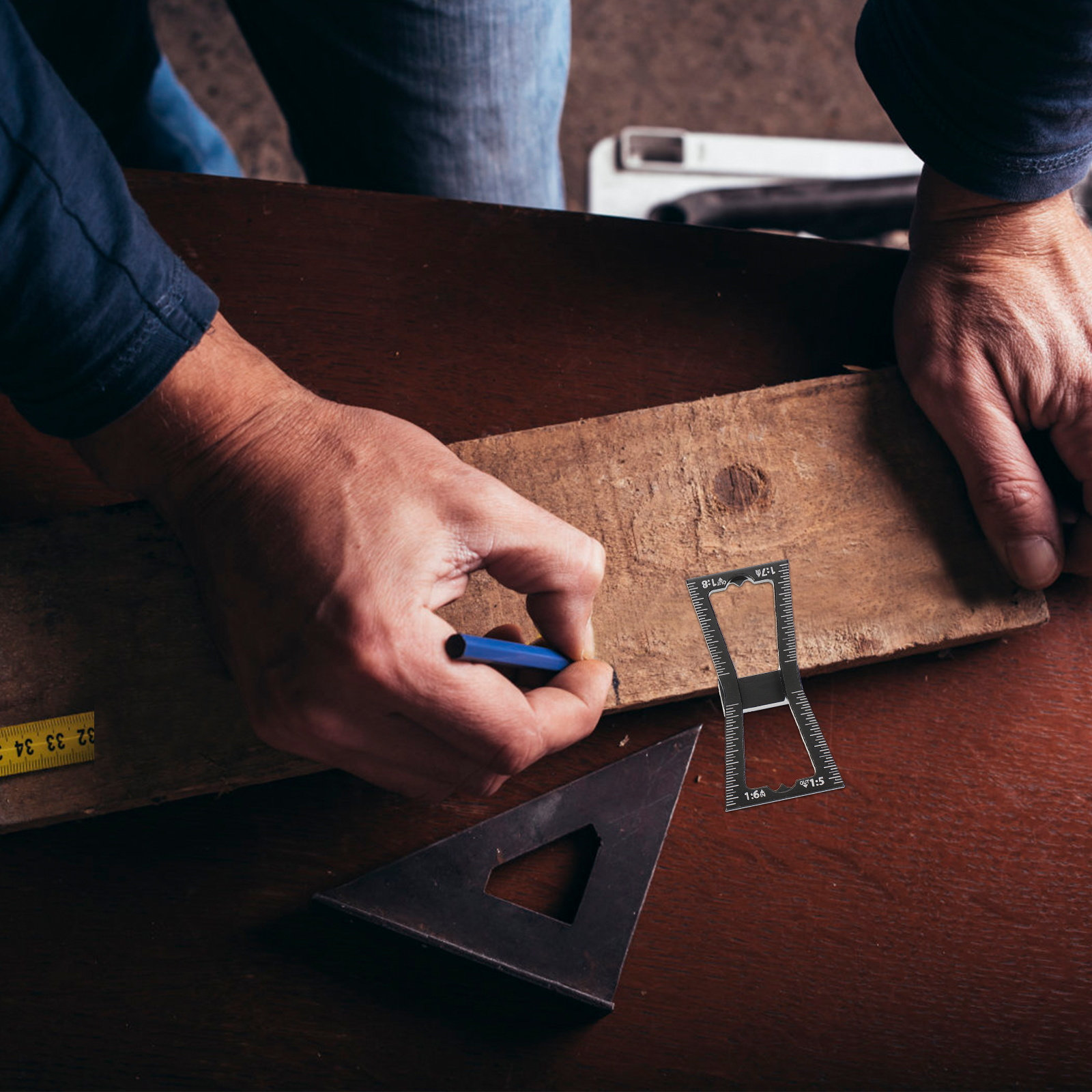 1Pcs Aluminum Alloy Dovetail M - Dovetail Marking Guide 评论和价格