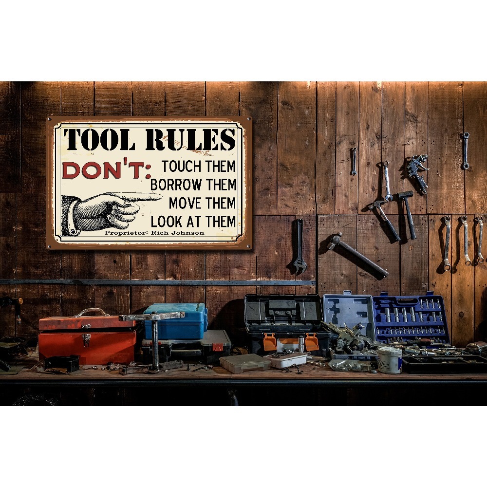 1pc Customizable Tool Rules Me - Workshop Tools With Name 评论和价格
