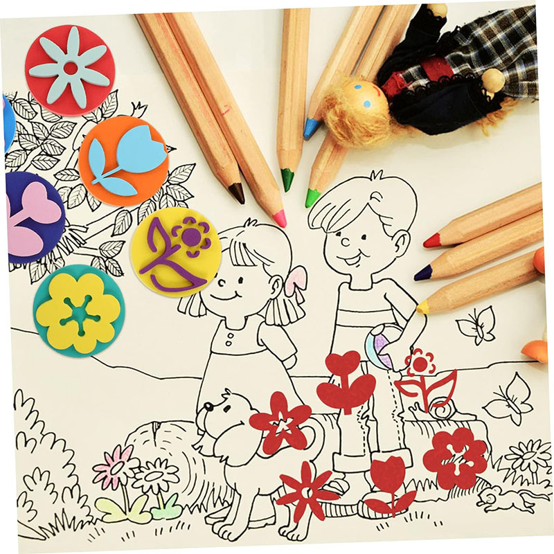 6Pcs/bag Foam Stamps for Paint - Tools Workshop Kids 评论和价格