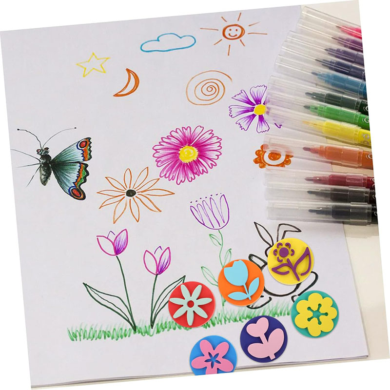 6Pcs/bag Foam Stamps for Paint - Tools Workshop Kids 评论和价格