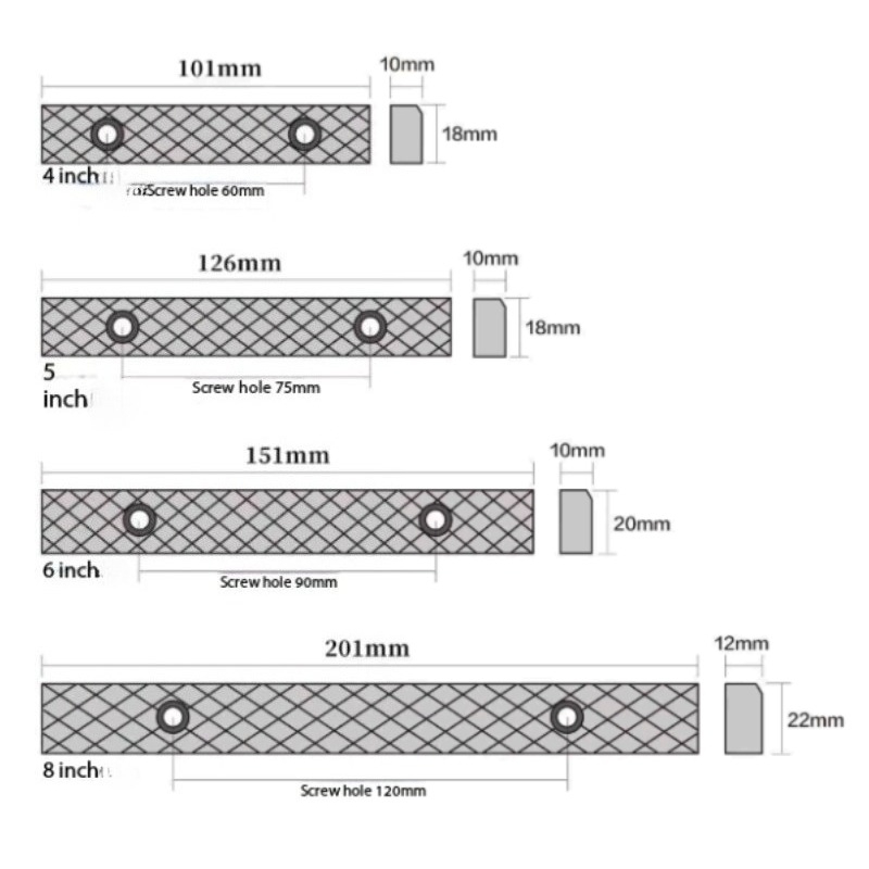 1PCS Vise Jaw Plates for Machi - Workshop Tools Vice 评论和价格